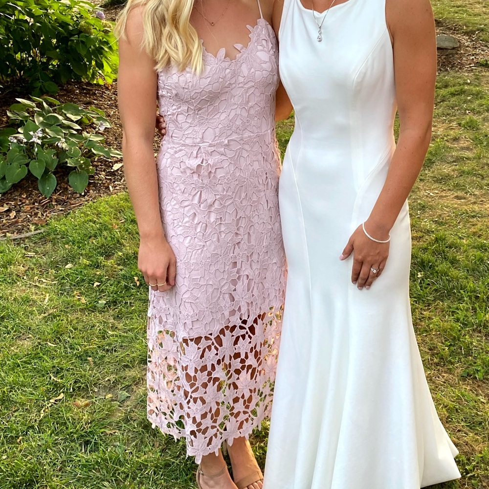 Express pink Sleeveless Midi Dress